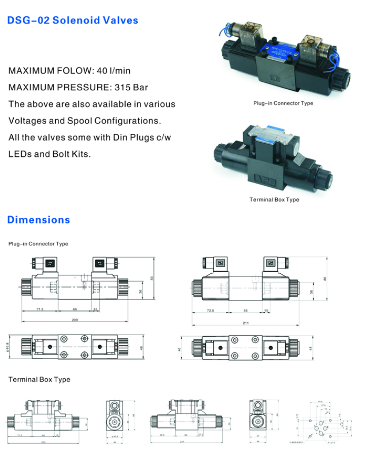 Электромагнитные Клапаны DSG-02